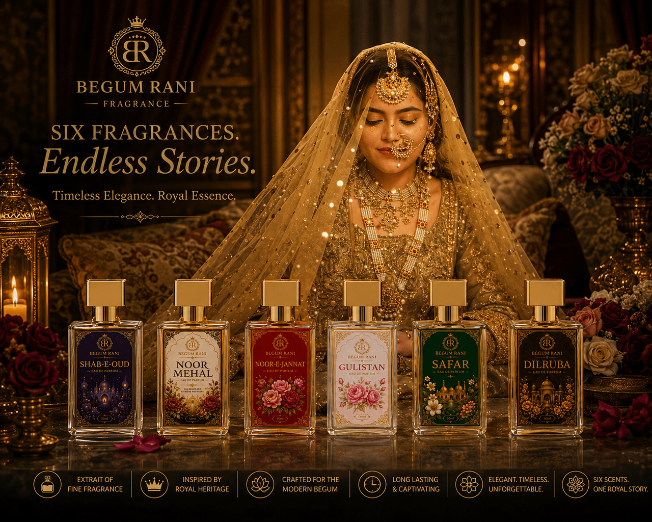 Begum Rani - Six Fragrances.